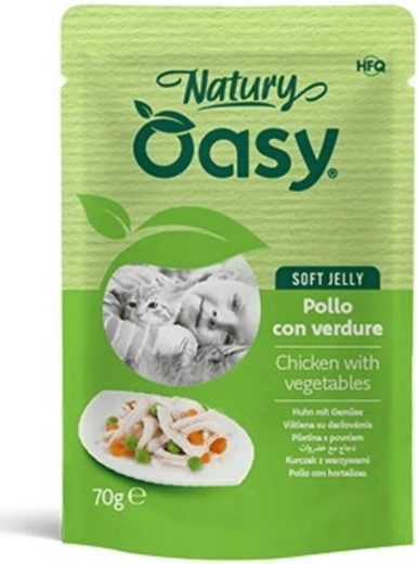 Oasy Nature Soft Jelly kylling med grøntsager pose 70 g
