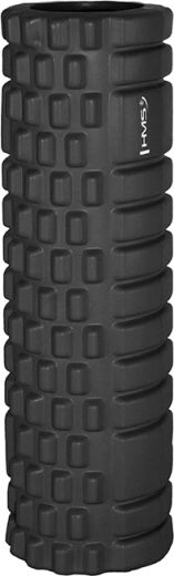 HMS massage roller with grid structure, black