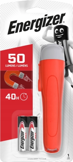 Energizer handheld flashlight Magnet LED for 2× AA batteries