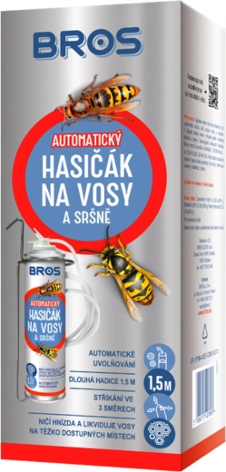 BROS spray automatico contro vespe e calabroni a forma di estintore 400 ml