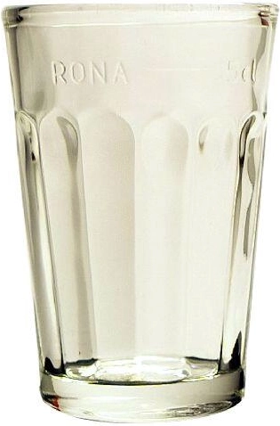 Shotglas 50 ml med mærke, klart glasglas