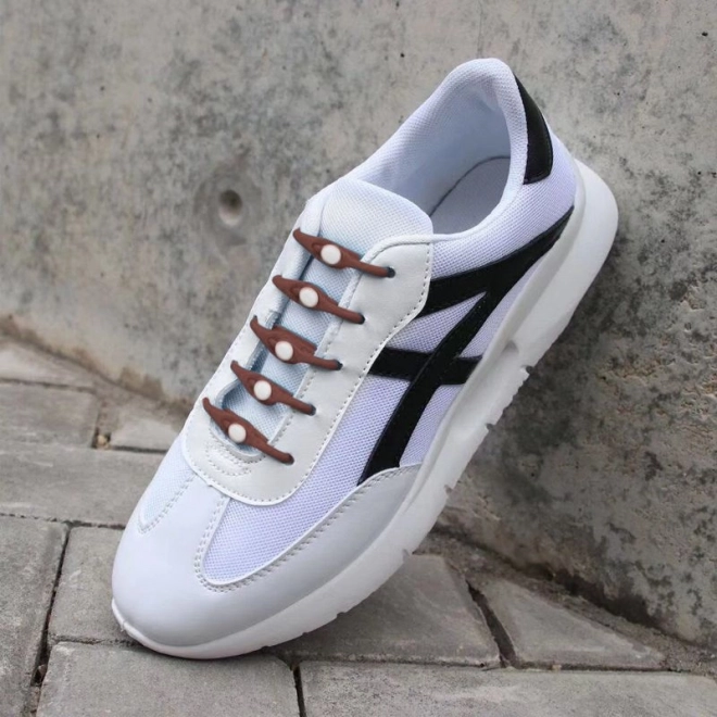 Lacci in silicone 14 pz - marroni