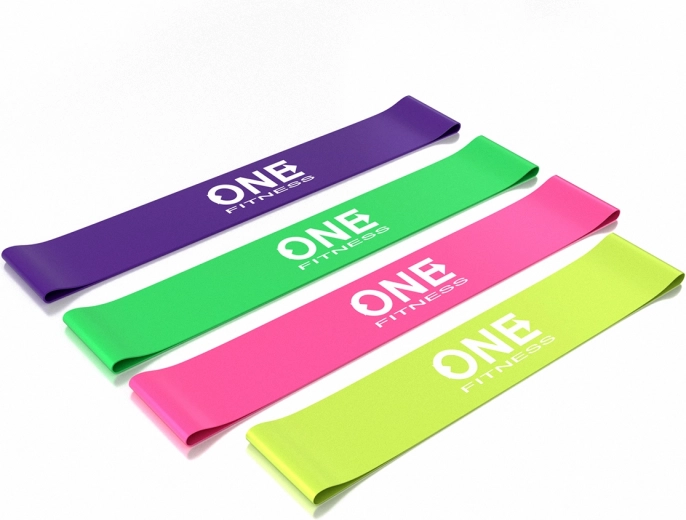 Ensemble de bandes de résistance ONE Fitness – set de boucles pour entraînement et rééducation
