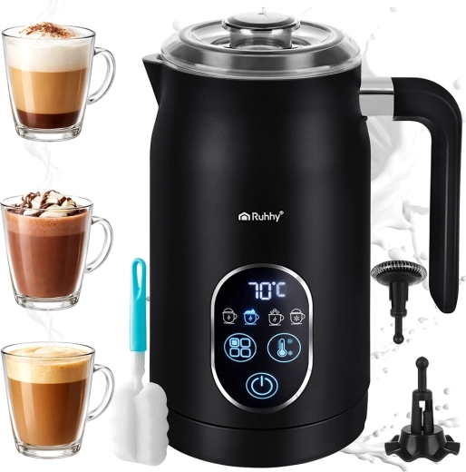 Ruhhy Electric Milk Frother with LED Display