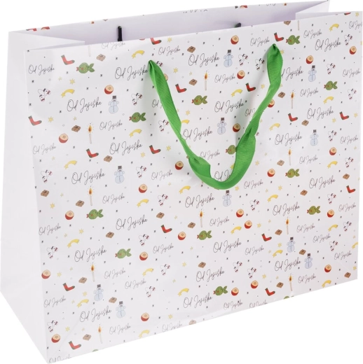 Sacchetto regalo di carta "Da Gesù Bambino" 32 × 12 × 26 cm