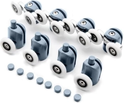 Hjul til brusedøre, sæt med 8 stk.