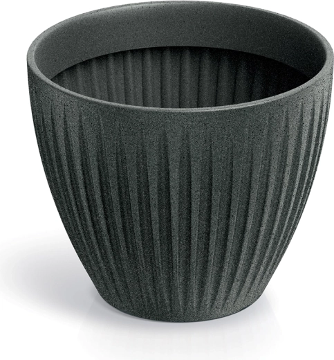 Vaso Latia Round 30 cm – granito nero