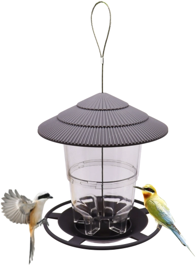 Hanging Plastic Bird Feeder 16.5 × 16.5 × 19 cm