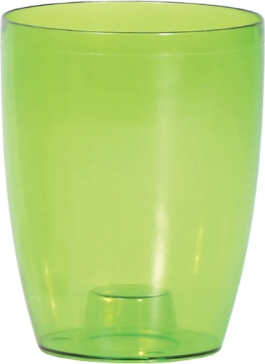 Cache-pot Coubi Orchid 16 cm vert transparent
