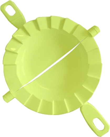 Mold for large calzone-style pierogi