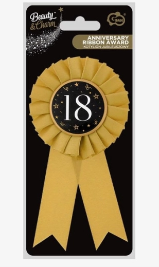 Corsage for 18th Birthday Beauty&Charm – gold and black