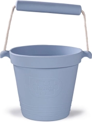 Silicone beach bucket light grey BIGJIGS TOYS