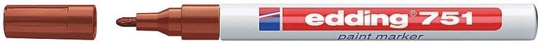Edding 751 paint marker brown, 1–2 mm