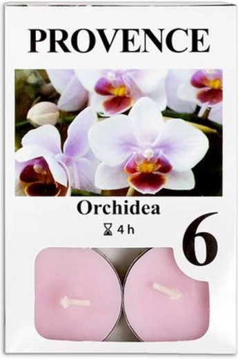 Orchid tealight candles 6 pcs