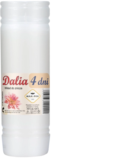 Lot de 10 recharges en paraffine DALIA 18 cm, 96 heures