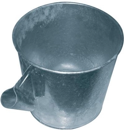 Galvanized steel slurry/urine scoop