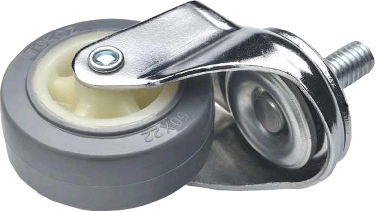 Swivel furniture caster 50 mm with M10 screw, set of 4 pcs