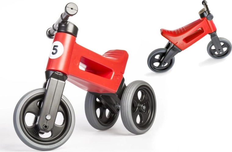 Odrážadlo Funny Wheels Rider Sport 2v1 pre deti – Červené