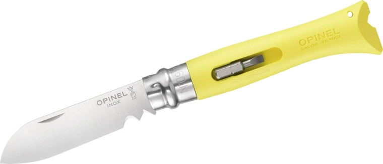 Opinel N°09 DIY gelbes multifunktionales Taschenmesser 8 cm