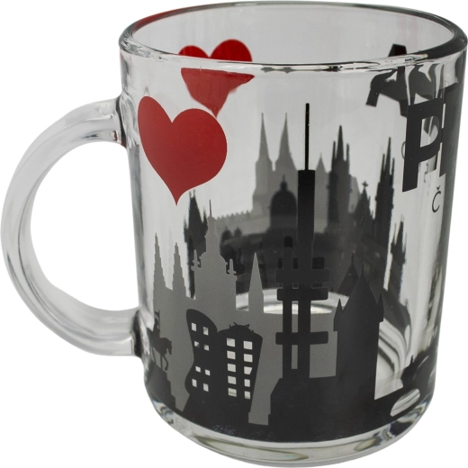 Tasse en verre Prague 330 ml