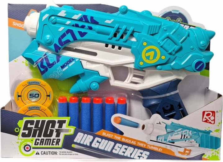 Pistola in schiuma con frecce e bersagli