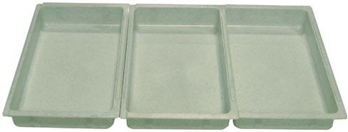 Set of coating trays 25 × 15 × 4 cm, plastic, mixed colors (3 pcs)
