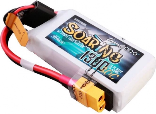 Gens Ace G-Tech Soaring LiPo akkumulátor 1300 mAh 11,1 V 3S 30C XT60 csatlakozóval