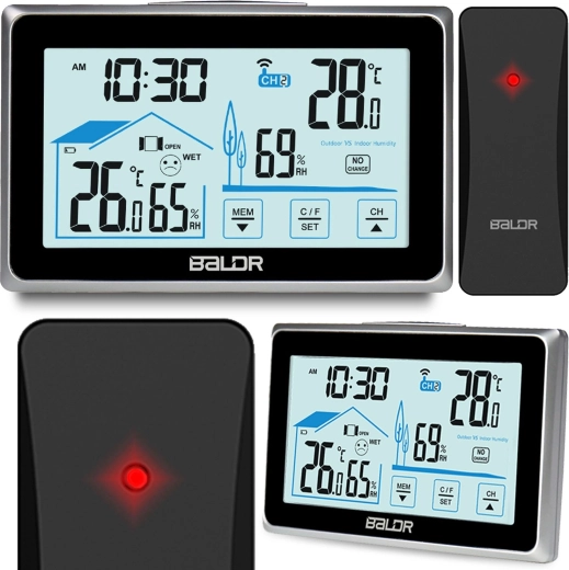 Stazione meteorologica BALDR di colore nero