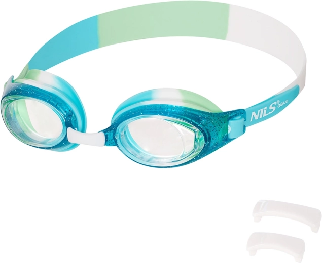 Occhialini da nuoto per bambini NILS Aqua Junior con Anti‑Fog e protezione UV
