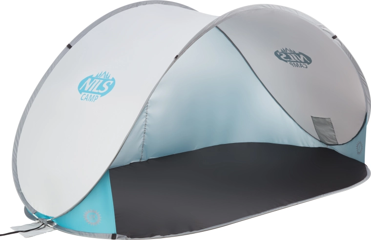Tenda da spiaggia autoportante NILS Camp grigia