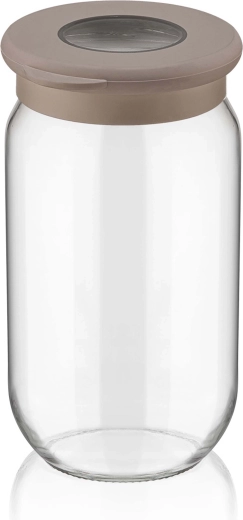 Glaskrukke med plastlåg 1 l