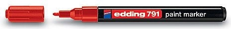 Red lacquer marker Edding 791