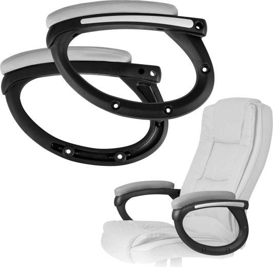 Accoudoirs gris pour fauteuil Porto