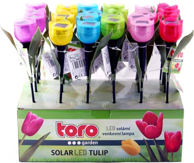 Lampada LED solare a tulipano 30,5 cm