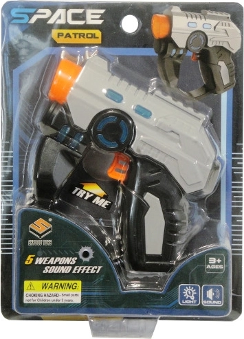 Foam dart gun with light and sound