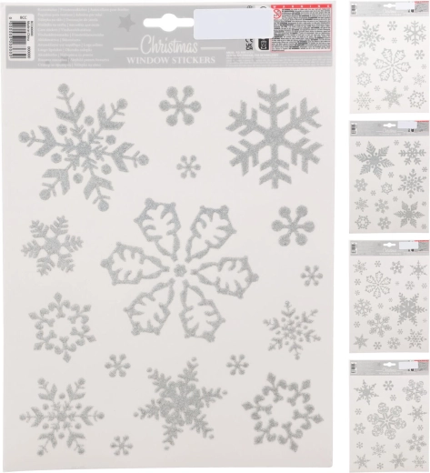 Décoration adhésive de fenêtre Flocon – assortiment de motifs