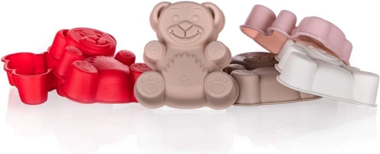 Set of silicone bears - 6 pieces