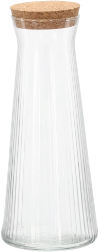 Lyra Glass Carafe with Vertical Ribbing 1.15 l
