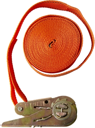 Pas mocujący z napinaczem grzechotkowym 25 mm, długość 5 m, udźwig 115 kg