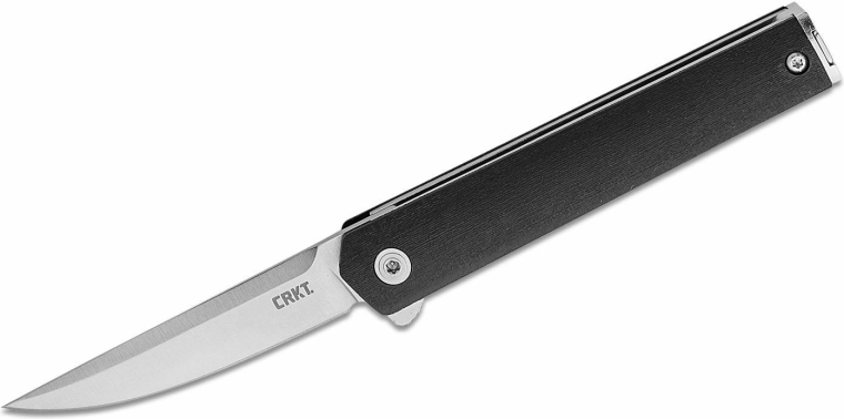 Coltello tascabile CRKT CEO Compact Black, 6,6 cm, nero, GRN