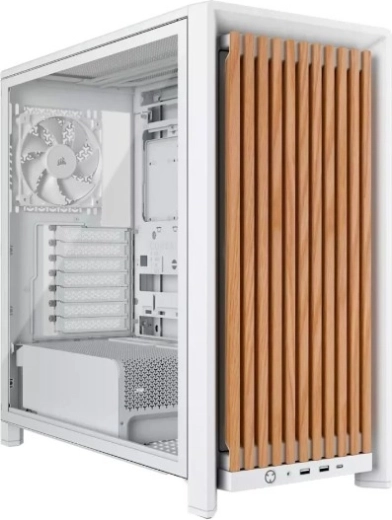 Corsair Frame 4000D WOOD RS case modulare mid-tower bianco/rovere