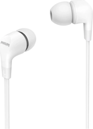 Philips wired in-ear headphones with microphone – white