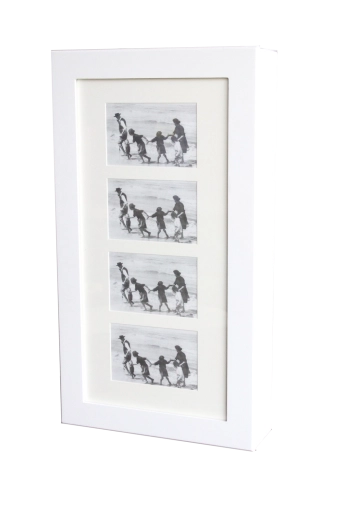 Portagioielli da parete bianco con specchio 31 × 10 × 56 cm