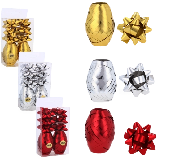 Gift Wrapping Set – Ribbon and Bows 6 cm