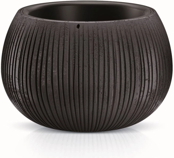 Lončanica s umetkom Beton Bowl 29 cm – crna