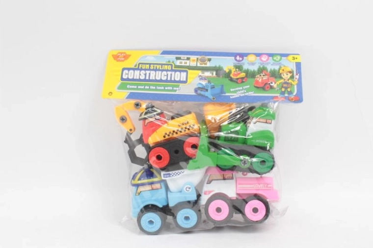 Construction Vehicles Screw-Together Building Set
