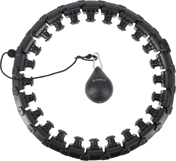 HMS Smart Massage Hoop with Weight, Black