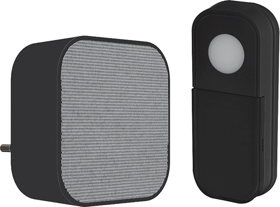 Solight wireless plug-in doorbell 180 m black with learning code