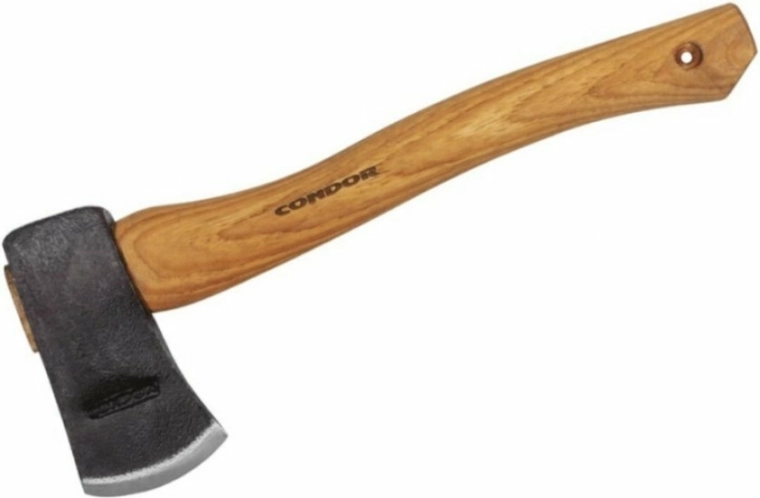Hache de camping Condor Camping Hatchet avec étui en cuir