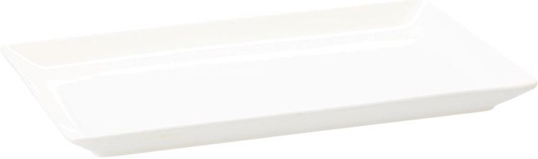 Plateau de service ovale en porcelaine 35,5 × 25 cm